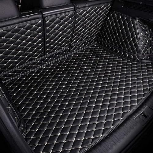 Auto Leder Kofferraummatte für Volvo XC60 PHEV 2021-2023,Vollabdeckung Wasserdicht Kratzfest Antirutsch Schutzmatte,Langlebiges Kofferraumwanne Zubehör,C/Blackbeige von JNLIFT