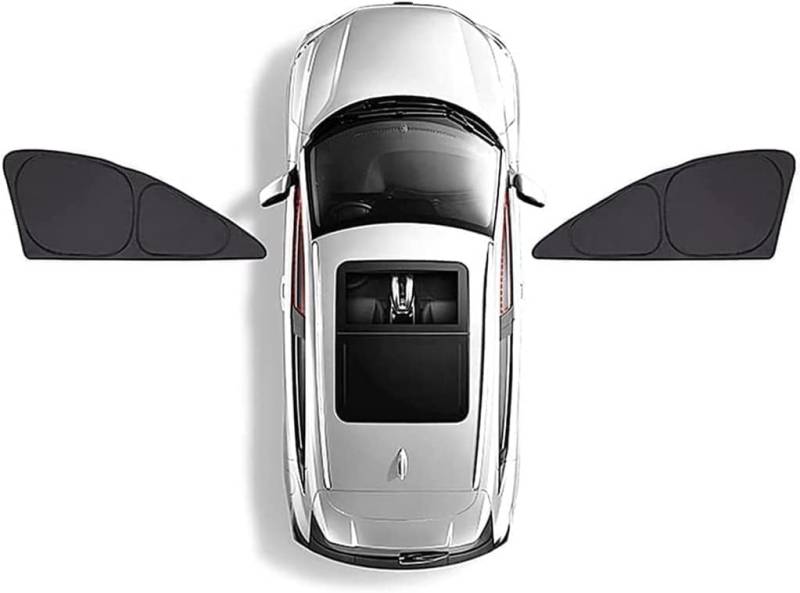 Magnetischer Auto Seitenfenster-Sonnenschutz für Mercedes-Benz C-Class W205 2014-2023 2024 2025,UV-Schutz Sonnenrollo mit Undurchsichtigem Sichtschutz,Einfacher Montage,A/Front-2pcs von JNLIFT