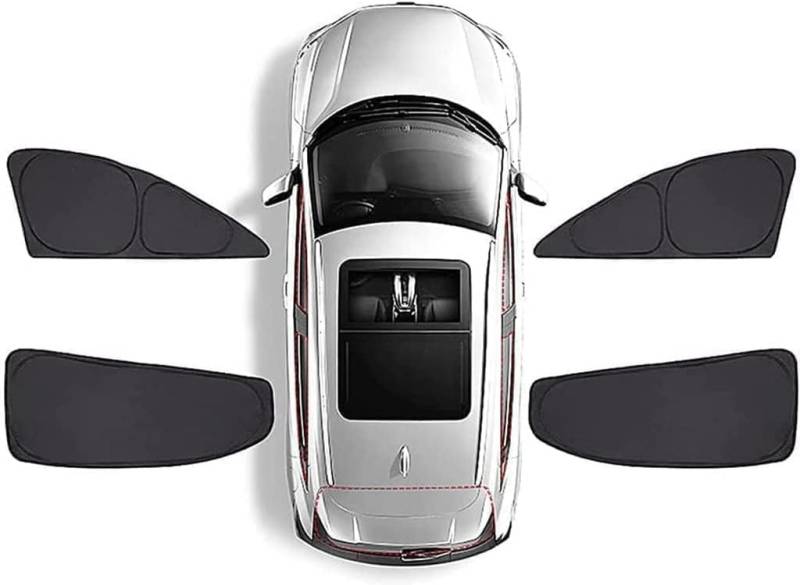 Magnetischer Auto Seitenfenster-Sonnenschutz für Subaru Outback BT 2020 2022 2023 2024 2025,UV-Schutz Sonnenrollo mit Undurchsichtigem Sichtschutz,Einfacher Montage,C/4pcs von JNLIFT