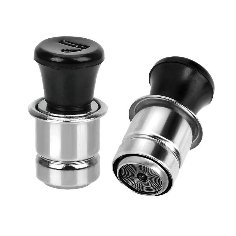 JNNJ 2 Stück Auto Zigarettenanzünder Stecker 20mm, 12V Netzstecker Zigarettenanzünder-Stecker Druckknopfersatz Für Die Meisten Kfz Konsolenteile Konsolen-Komponenten von JNNJ