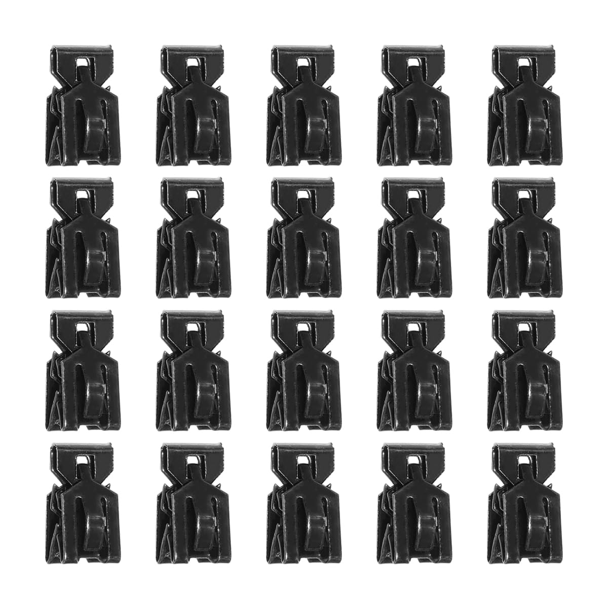 JNNJ 20 Stücke Kofferraum Verkleidung Clips Kompatibel, Auto Kofferraum Hutablage Clips, Auto Türverkleidung Clip Auto, Eisenklammern Für Innenverkleidungssäulen, Kofferraum Auto-Clips Halterungen von JNNJ
