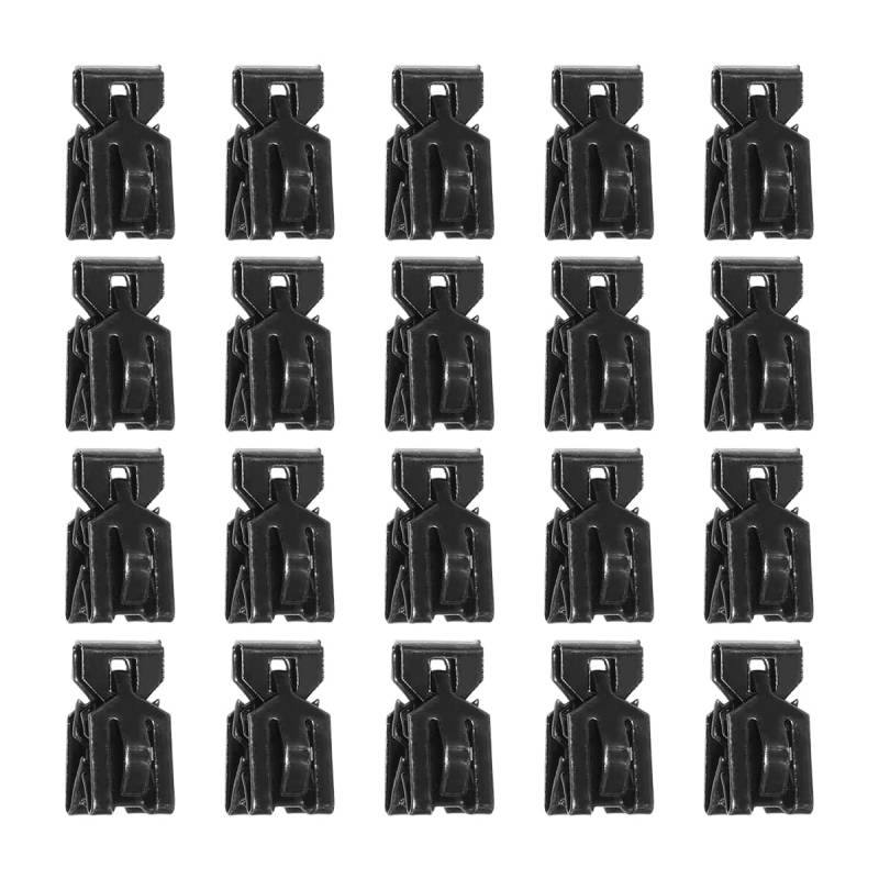 JNNJ 20 Stücke Kofferraum Verkleidung Clips Kompatibel, Auto Kofferraum Hutablage Clips, Auto Türverkleidung Clip Auto, Eisenklammern Für Innenverkleidungssäulen, Kofferraum Auto-Clips Halterungen von JNNJ