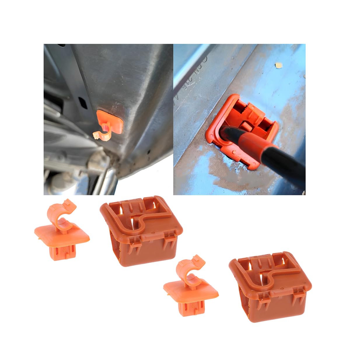JNNJ 2PCS Motorhaube Halterung Motorhaubenstange Halter Halteclip, Plastikauto-Raumster Kapuze Motorhaube Bonet Rod Bracket Schnallenclip, Montage Clips Motorhaubenstütze JNNJ 2PCS Motorhaube Halterung Motorhaubenstange Halter Halteclip, Plastikauto-Raumster Kapuze Motorhaube Bonet Rod Bracket Schnallenclip, Montage Clips Motorhaubenstütze von JNNJ