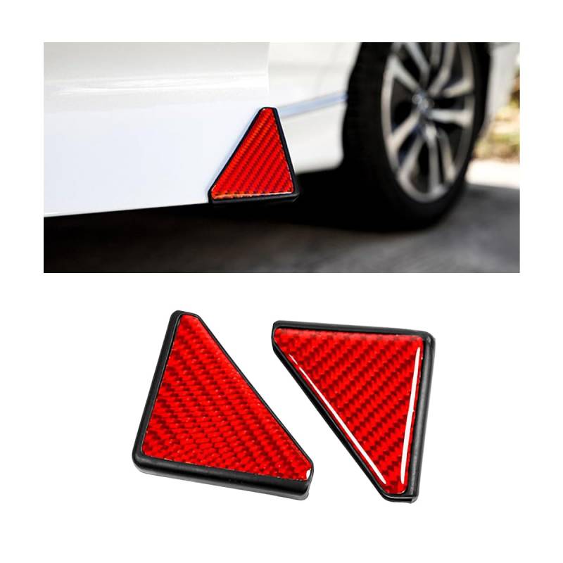 JNNJ 2Pcs Auto Tür Ecke Anti-Scratch Abdeckung, Auto Vordertür Ecke Anti-Kollision Abdeckungen, Universal Protector Eckenschutz Aufkleber Für Autotüren(Rot) von JNNJ