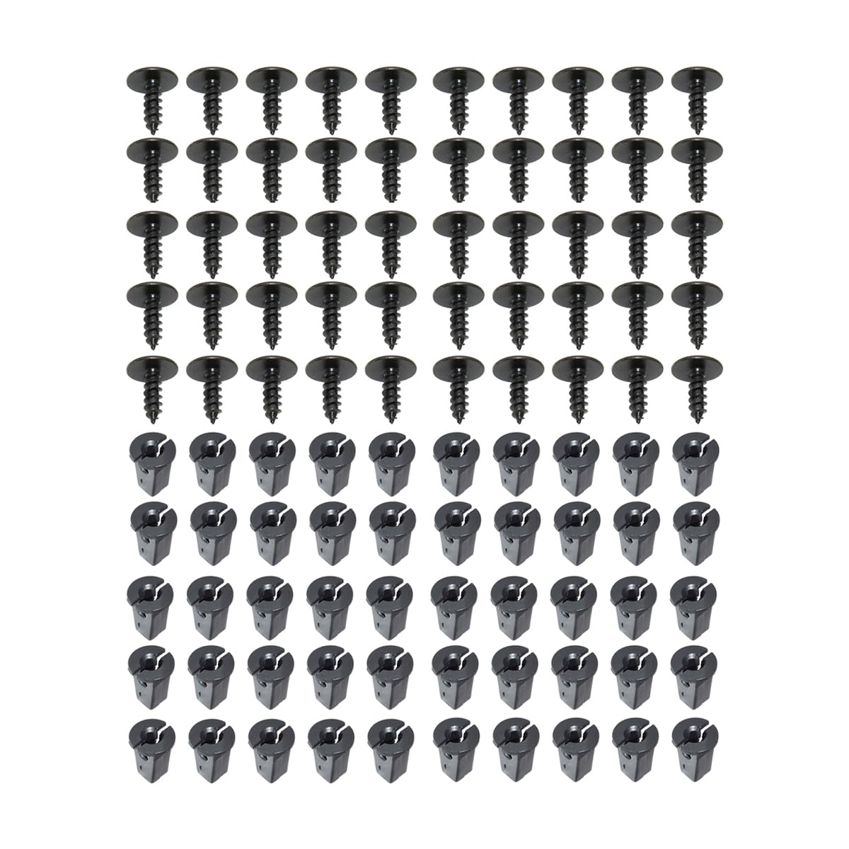 JNNJ 50 Stück Arten Auto Körper Trim Clip, Auto-Befestigungsclips Für Stoßstangen Kotflügel Und Türen, Stoßstange Schraube-Typ Retainer Clips, Auto-Befestigungsclips-Set von JNNJ