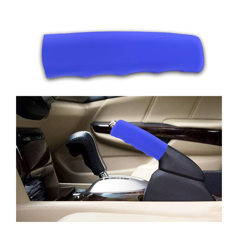 JNNJ Auto Handbremse Abdeckung, Silikagel Handbremse Abdeckung, Weiches Handbremse Abdeckung, Auto Zubehör Innenraum Handbremsabdeckung, Für Auto Zubehör(Blau) von JNNJ