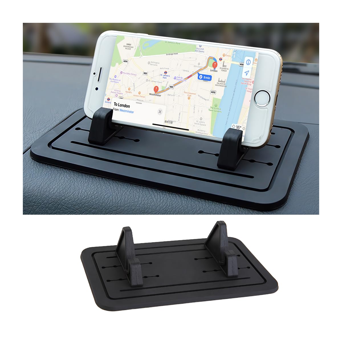 JNNJ Auto Handyhalterung Armaturenbrett Matte, rutschfeste Handyhalterung Auto Armaturenbrett, Silikon-Matte Telefonhalter Für Autos, Für Alle Fahrzeuge Handys GPS JNNJ Auto Handyhalterung Armaturenbrett Matte, rutschfeste Handyhalterung Auto Armaturenbrett, Silikon-Matte Telefonhalter Für Autos, Für Alle Fahrzeuge Handys GPS von JNNJ