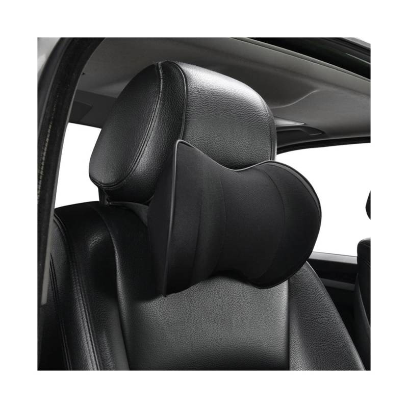 JNNJ Auto Kopfstuetze Kissen Memory Foam, Auto Nackenkissen Atmungsakti, Auto Rest Kissen Sitz ​Kopf Kopfstütze ​Unterstützung für Nackenstützenkissen(Rechteckig) von JNNJ