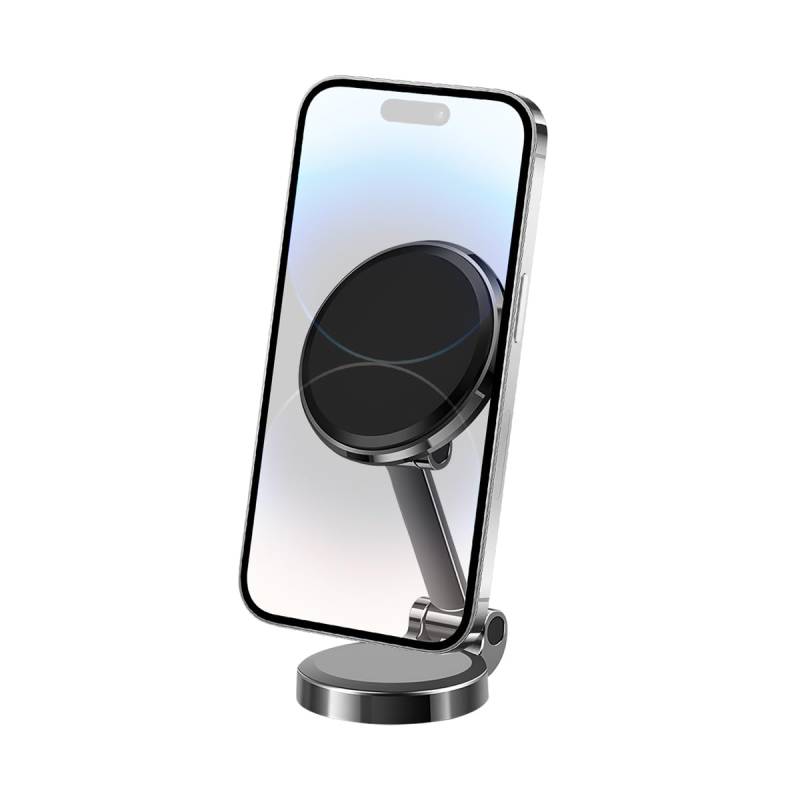 JNNJ Auto Magnet Telefonhalterung, Multifunktionale Magnetische Handyhalterung Für Das Auto 360° Drehung Zufällige Drehung, Klappbare Magnetische Navigationshalterung Für Das Armaturenbrett(Schwarz) von JNNJ