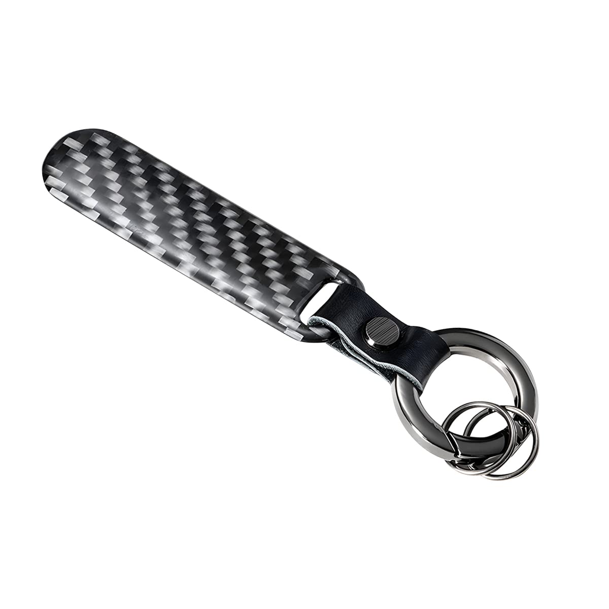 JNNJ Auto Motorrad Schlüsselanhänger, Kohlefaser Schlüsselanhänger, Universal Leder Key Fob, Geschenk für Vater, Freund, Familie, Multifunktionales Autozubehör JNNJ Auto Motorrad Schlüsselanhänger, Kohlefaser Schlüsselanhänger, Universal Leder Key Fob, Geschenk für Vater, Freund, Familie, Multifunktionales Autozubehör von JNNJ