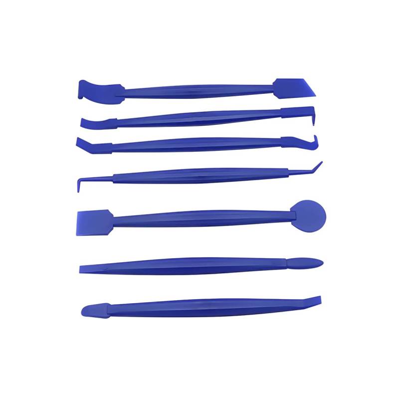 JNNJ Auto Wrap Edge Trim Rakel, 7 Stück Rakel-Werkzeugsätze für die Autofolierung, Mini Vinyl-Wickelwerkzeuge zum Autoverpackung und Fenstertönung(Blau) von JNNJ