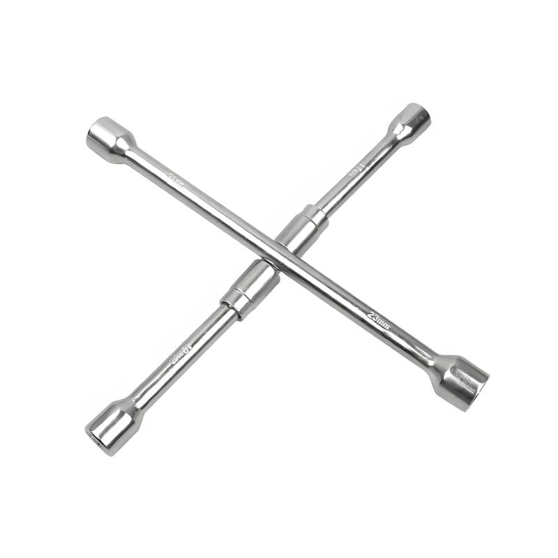 JNNJ Car Tyres Spanner, Tyres Nut Spanner, Schraubenschlüssel Für Reifenmuttern, Schraubenschlüssel Autoreifen, Quer Faltbarer Erweiterter Multifunktions-Notradschlüssel Zum Reifenwechseln Autoteile von JNNJ