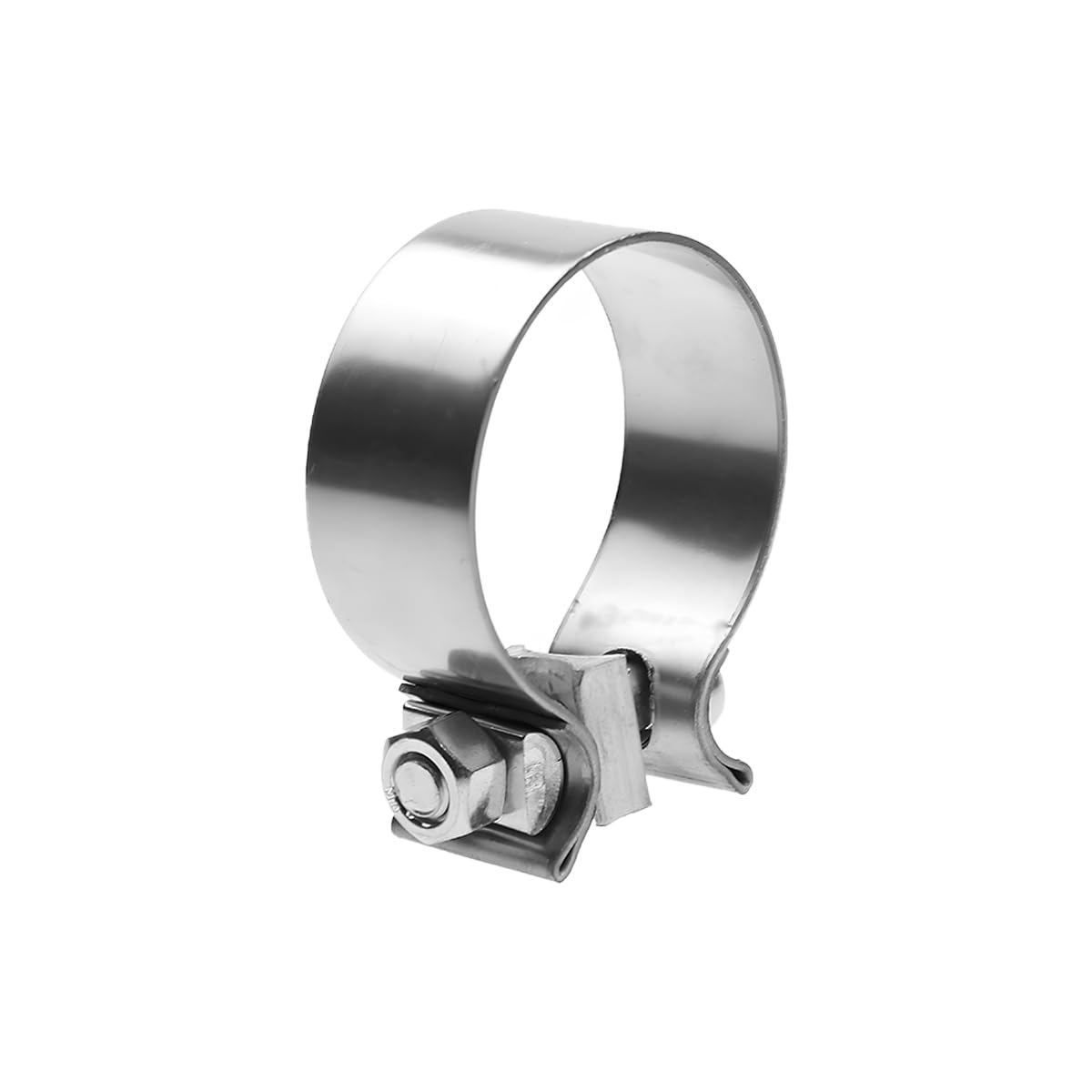 JNNJ Edelstahl Auspuffrohrklemme, Auspuffschelle Schlauchschelle, Schlauchschellen Schellen Auspuffschelle Rohrverbinder, Abgaskrümmer Rohrschelle Edelstahllehre, Universelles Autozubehör(57mm) von JNNJ