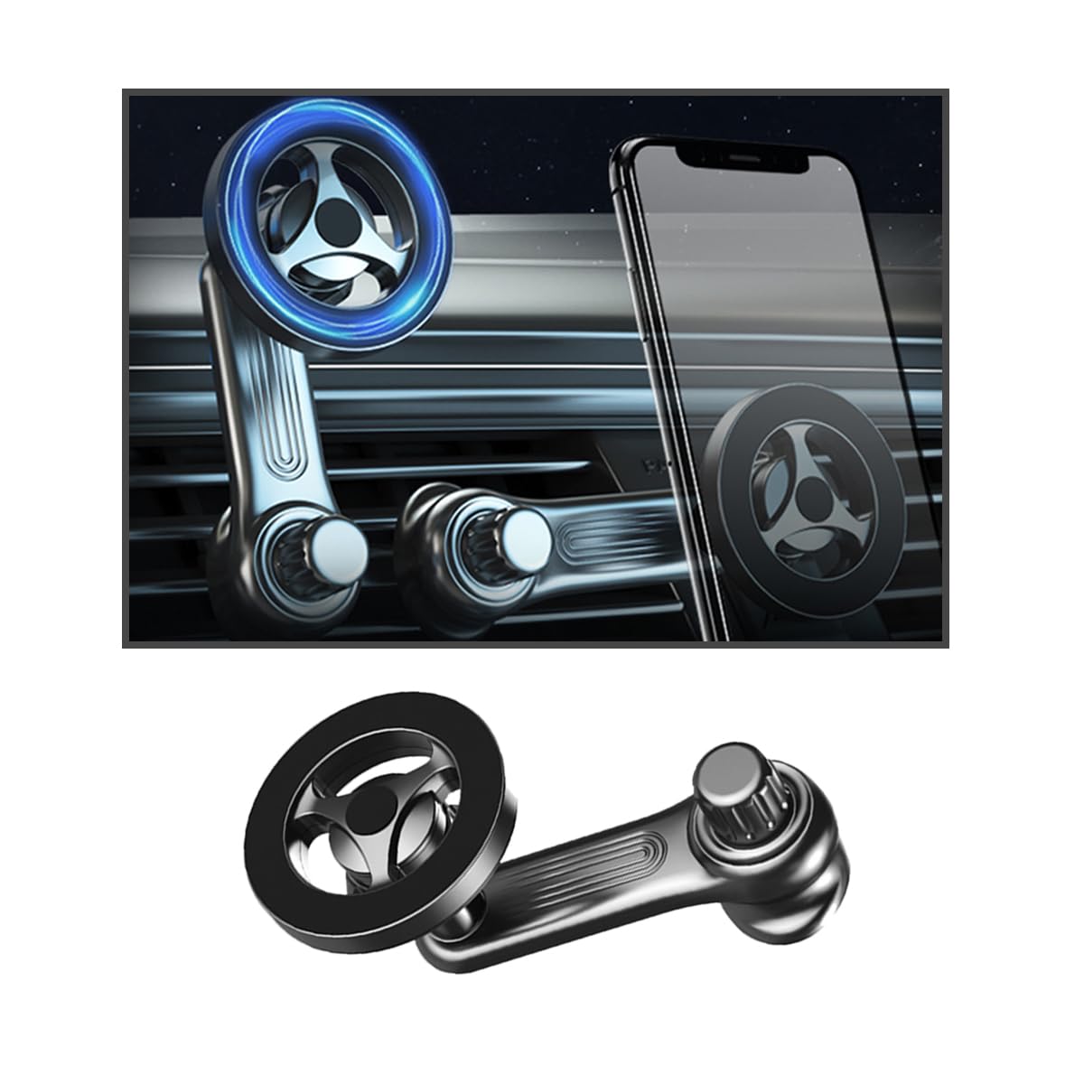 JNNJ Handyhalterung Auto, Handyhalterung Auto Lüftung, Handyhalter fürs Auto Lüftung Universale KFZ, 360° Drehbar Handyhalter für Alle Handys, Lüftung Stabiler Never Fall JNNJ Handyhalterung Auto, Handyhalterung Auto Lüftung, Handyhalter fürs Auto Lüftung Universale KFZ, 360° Drehbar Handyhalter für Alle Handys, Lüftung Stabiler Never Fall von JNNJ