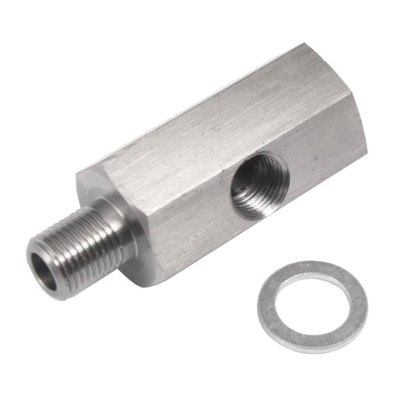 JNNJ Öldrucksensor-Adapter, Öldrucksensor-Adapter NPT 1/8 Innengewinde Auf Metrisches M12X1.5, Edelstahl Öldrucksensor-T-Stück auf NPT-Adapter, Für Motoren Mechanisches von JNNJ