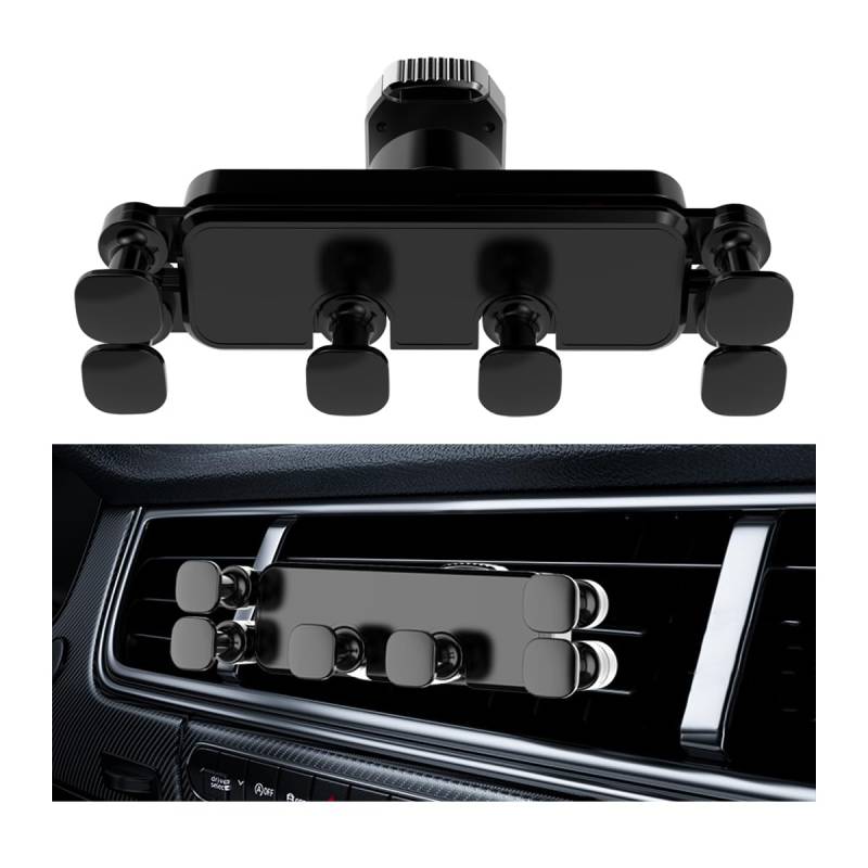JNNJ Schwerkraft Unterstützung Handys, Handyhalterung Für Das Auto 360° Drehbar, Einstellbarer Stabiler Handyhalter Das Auto, Neue Telefone Halter Auto Air Vent Handyhalterung 360° Rotation Hände Frei von JNNJ