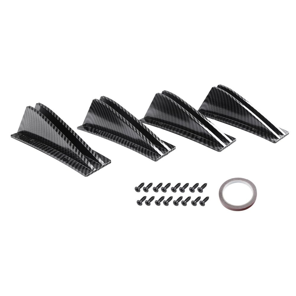 JOFUUM Universal 4Pcs/Set Auto-Heckstoßstange Diffusor Spoiler ABS Anti-Kollision Heckstoßstangenlippen-Diffusor A von JOFUUM