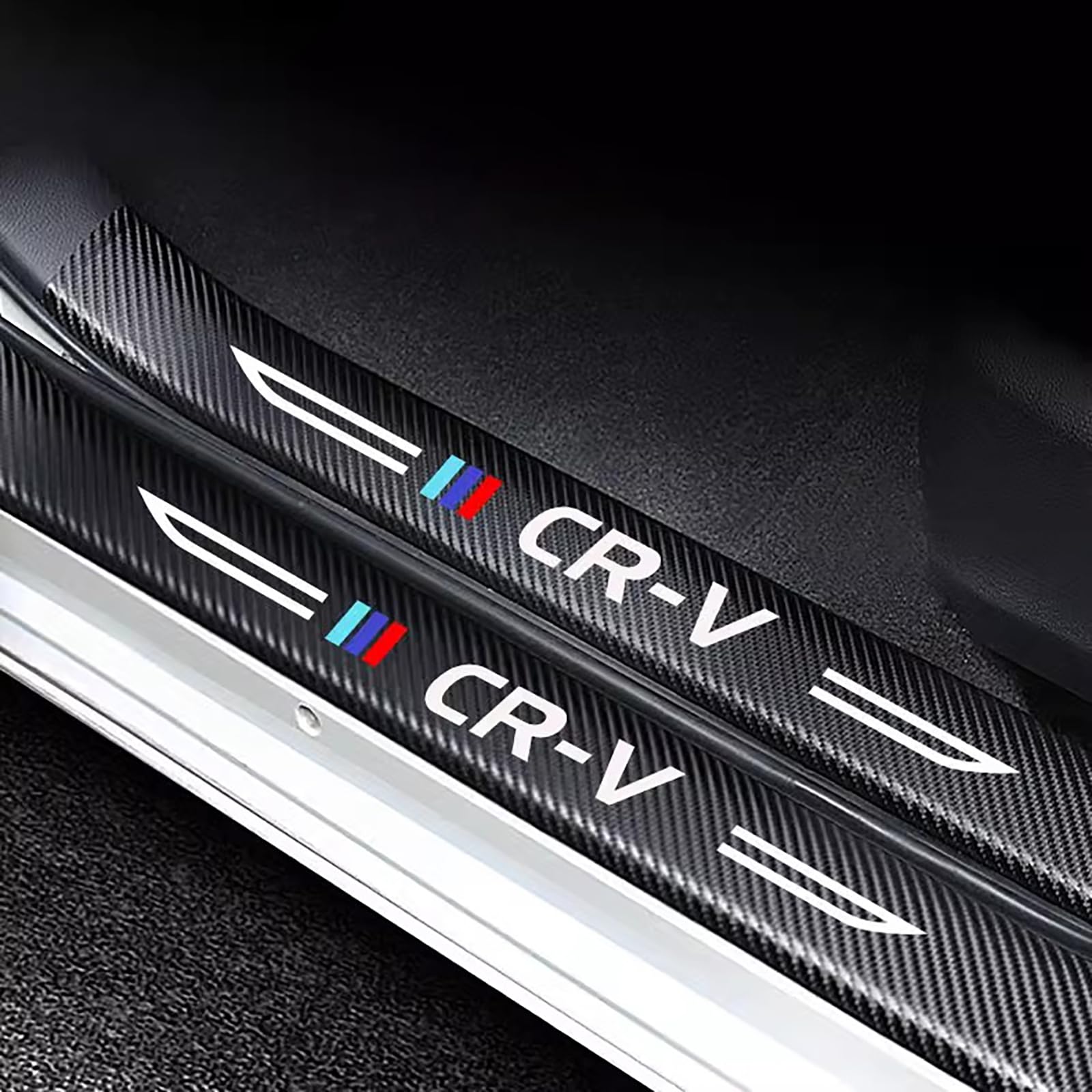 4Pcs Auto Einstiegsleisten Schutzfolie Kohlefaser für Honda CRV Ladekantenschutz Kohlefaser Türschweller Aufkleber Willkommen Pedalschutz Schwellenaufkleber Zubehör für Den Autoinnenraum (Honda-CRV) 4Pcs Auto Einstiegsleisten Schutzfolie Kohlefaser für Honda CRV Ladekantenschutz Kohlefaser Türschweller Aufkleber Willkommen Pedalschutz Schwellenaufkleber Zubehör für Den Autoinnenraum (Honda-CRV) von JOHLCR