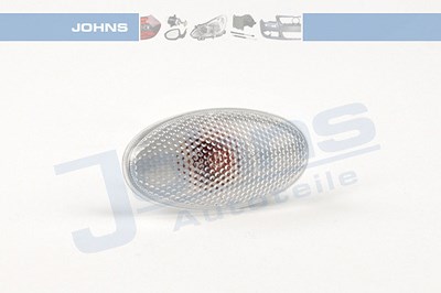 Johns Blinker seitlich weiß oval ohne Lampenträger [Hersteller-Nr. 741421-1] für Fiat, Suzuki von JOHNS
