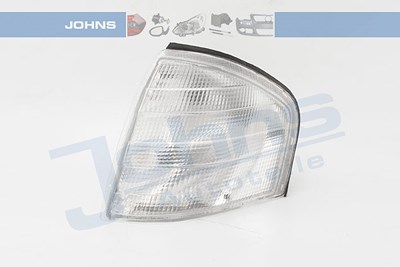 Johns Blinkleuchte vorne weiß, mit Lampenträger [Hersteller-Nr. 500219-2] für Mercedes-Benz von JOHNS