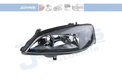 Johns Scheinwerfer H7/HB3 elektr LWR schwarz o. Stellmot [Hersteller-Nr. 550809-9] für Opel von JOHNS