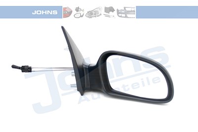 Johns Spiegel, Kpl., Kabeleinstlg., konvex [Hersteller-Nr. 230638-1] für Citroën von JOHNS