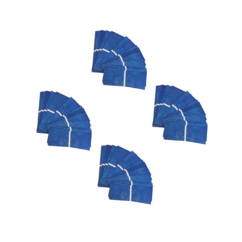 JOINPAYA 4 Sätze Solarzelle Sonnenkollektor Mini Batterieladegerät Für Solarpanel Flexibles Solar Solar- Solarcampingausrüstung Camping Solar Panel Polykristallin Blau 100 Stück * 4 von JOINPAYA