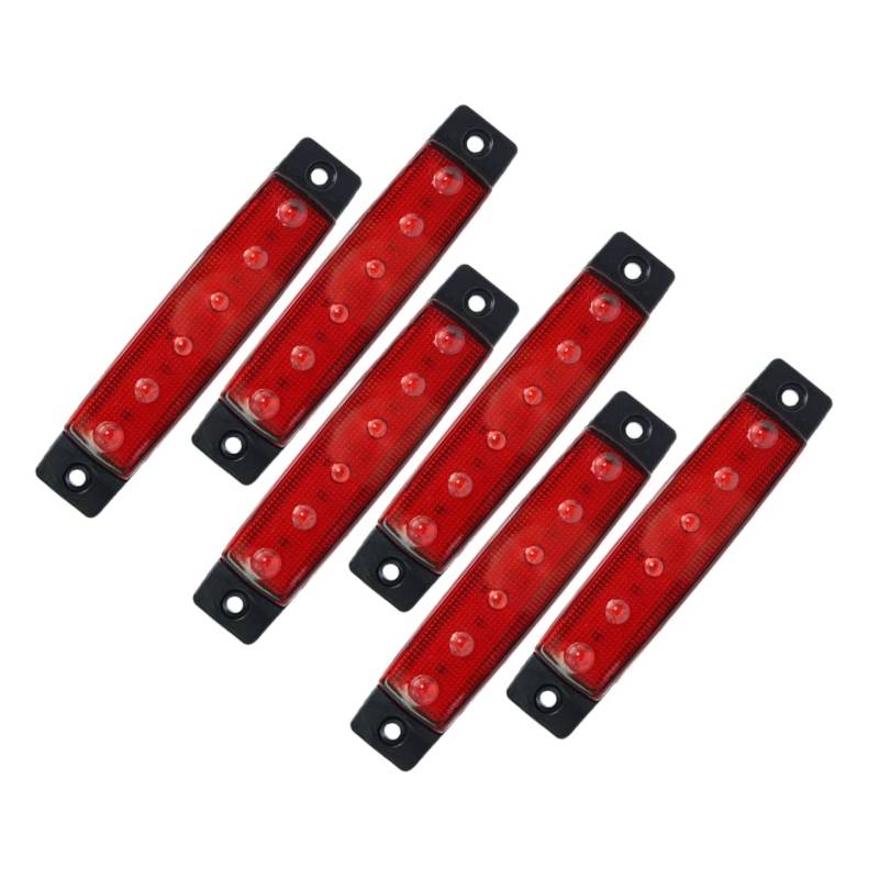 JOINPAYA 6 Stück 6 Wasserdichte Bootsbeleuchtung LED-Navigationslichter LED Lichter Schiff Bootszubehör Stern Lauflichter für Boote Lichter Bootsinnenbeleuchtung Abs rot von JOINPAYA