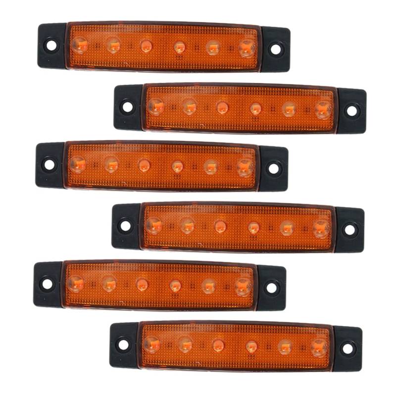 JOINPAYA 6 Stück 6 Wasserdichte Bootslichter Navigation Lichter Für Pontonboote Schiffslichter Led Bootsinnenbeleuchtung Wählen Deckslampen Für Segelboote Abs Yellow von JOINPAYA