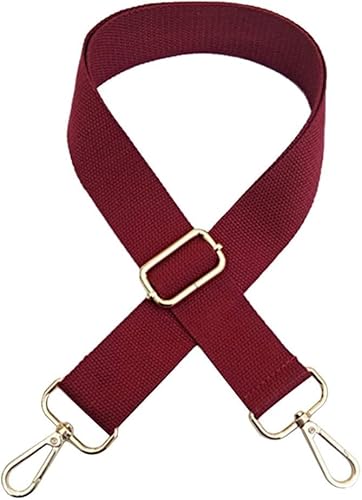Universal einstellbare Canvas Riemen Ersatz für Handtasche Länge 75-130cm,Burgundisch Schultergurt Ersatz Laptop Tasche Crossbody Tasche Riemen mit Metallhaken Universal einstellbare Canvas Riemen Ersatz für Handtasche Länge 75-130cm,Burgundisch Schultergurt Ersatz Laptop Tasche Crossbody Tasche Riemen mit Metallhaken von JOIUXNER