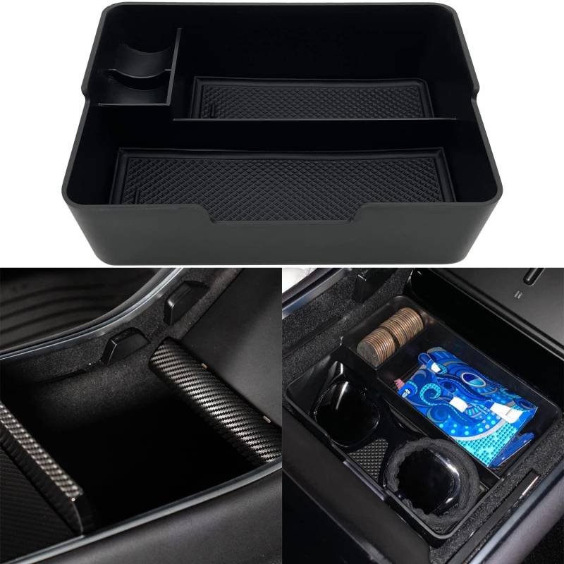 JOJOMARK Tesla Modell 3 Zubehör Center Console Organizer 2017 2018 2019 Tesla Modell 3 von JOJOMARK