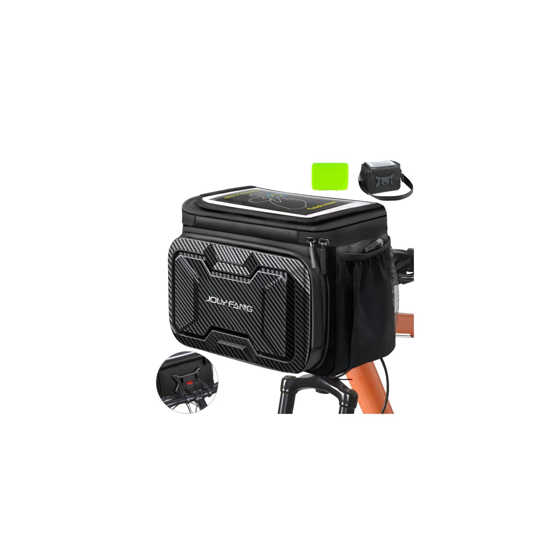 JOLY FANG Lenkertasche Fahrrad 7L – wasserdichte Fahrradtasche Lenker mit Lenkeradapter für E-Bike & Fahrrad, Touchscreen lenkertaschen Mit Abnehmbarer Schultergurt JOLY FANG Lenkertasche Fahrrad 7L – wasserdichte Fahrradtasche Lenker mit Lenkeradapter für E-Bike & Fahrrad, Touchscreen lenkertaschen Mit Abnehmbarer Schultergurt von JOLY FANG