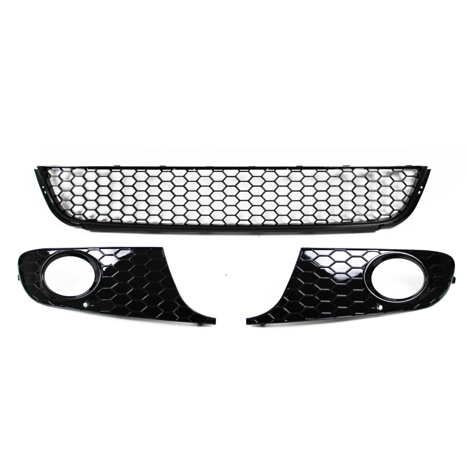 JOM Car Parts & Car Hifi GmbH 1L0807653-2MOE Stoßstangeneinsatz, vorne, schwarz glänzend mit Waben, inkl. Nebelscheinwerferabdeckung Wabendesign passend für Golf 6 JOM Car Parts & Car Hifi GmbH 1L0807653-2MOE Stoßstangeneinsatz, vorne, schwarz glänzend mit Waben, inkl. Nebelscheinwerferabdeckung Wabendesign passend für Golf 6 von JOM Car Parts & Car Hifi GmbH