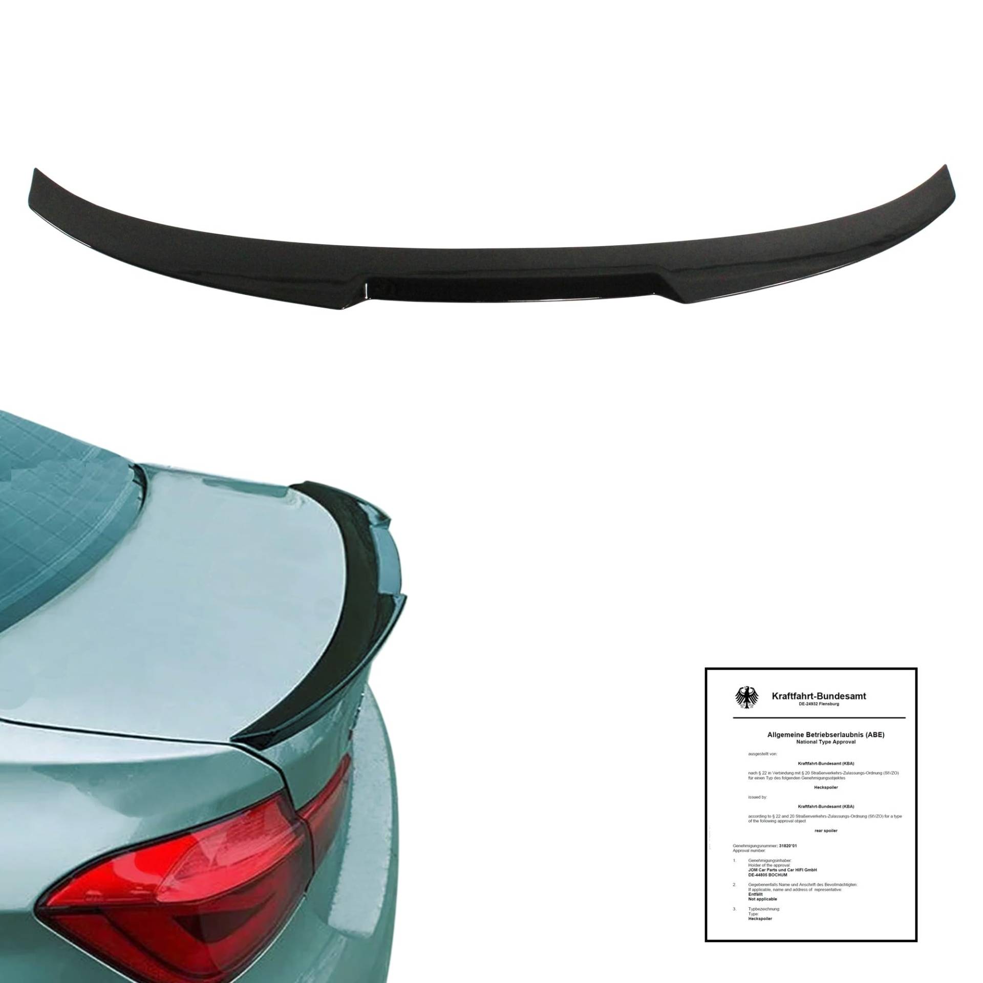 JOM 5111151-3 Heckspoiler 3er F30 Limo schwarz glänzend mit ABE JOM 5111151-3 Heckspoiler 3er F30 Limo schwarz glänzend mit ABE von JOM Car Parts & Car Hifi GmbH