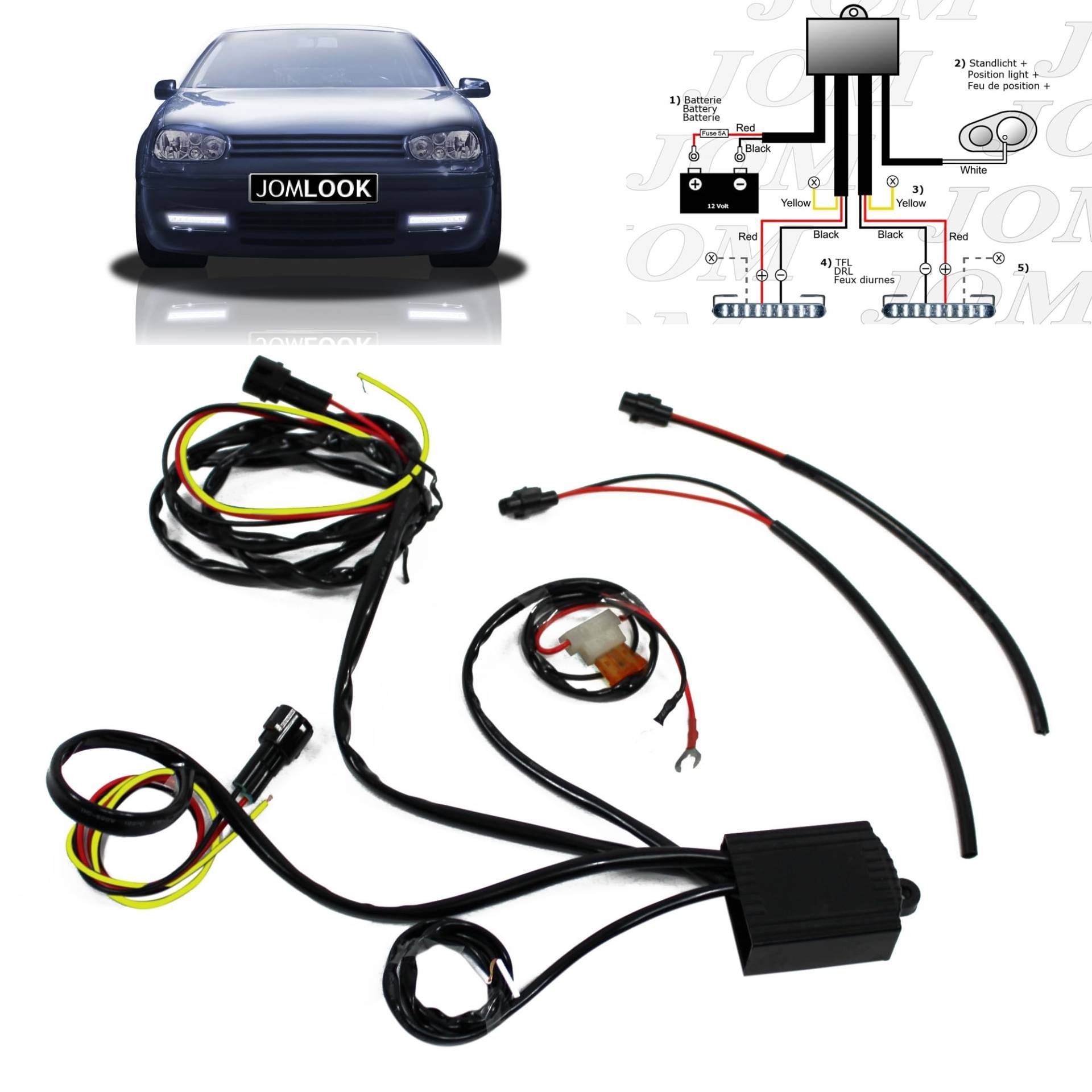 JOM 7124 Tagfahrlicht - Modul mit automatischer Zündungserkennung, Dimm- und ComingHome Funktion, für 12V LED-TFL JOM 7124 Tagfahrlicht - Modul mit automatischer Zündungserkennung, Dimm- und ComingHome Funktion, für 12V LED-TFL von JOM Car Parts & Car Hifi GmbH