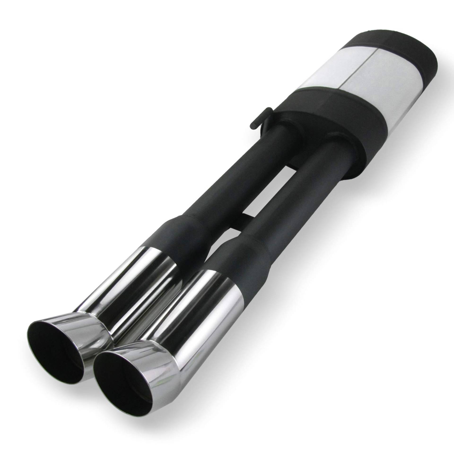 JOM Car Parts & Car Hifi GmbH 85706 Edelstahl-Endschalldämpfer mit 2X 76mm DTM-Look Endrohren JOM Car Parts & Car Hifi GmbH 85706 Edelstahl-Endschalldämpfer mit 2X 76mm DTM-Look Endrohren von JOM Car Parts & Car Hifi GmbH