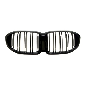 Kühlergrill Sportgrill DOPPELRIPPE Schwarz Glanz für BMW 1er F40 ab 2019- von JOM Car Parts & Car Hifi GmbH