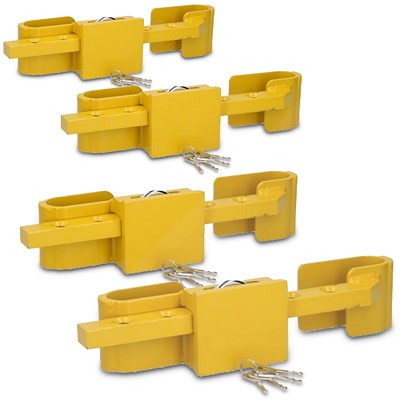 Jom 4x Containerschloss inklusive Bügelschloss, 4 Schlüssel, 2-teilig von JOM
