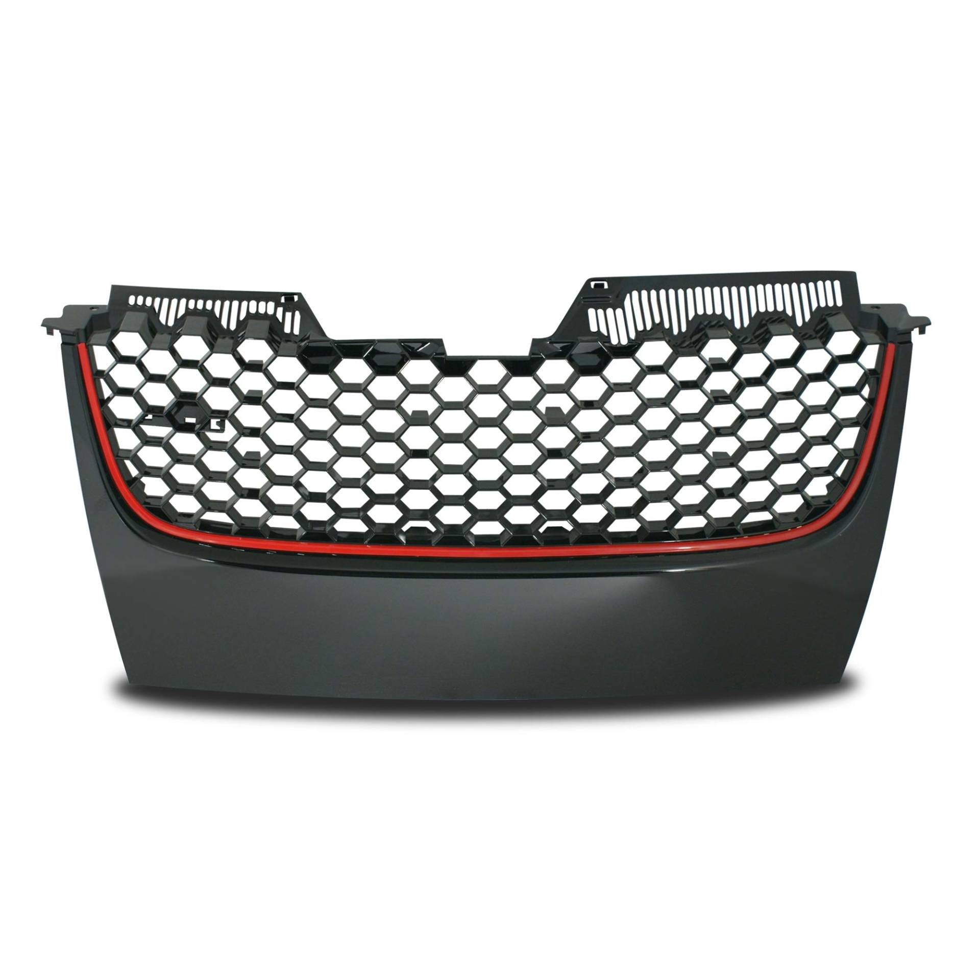 JOM 1K1853653BRO Kühlergrill ohne Emblem, Wabengitter in schwarz mit roter Umrandung JOM 1K1853653BRO Kühlergrill ohne Emblem, Wabengitter in schwarz mit roter Umrandung von JOM Car Parts & Car Hifi GmbH