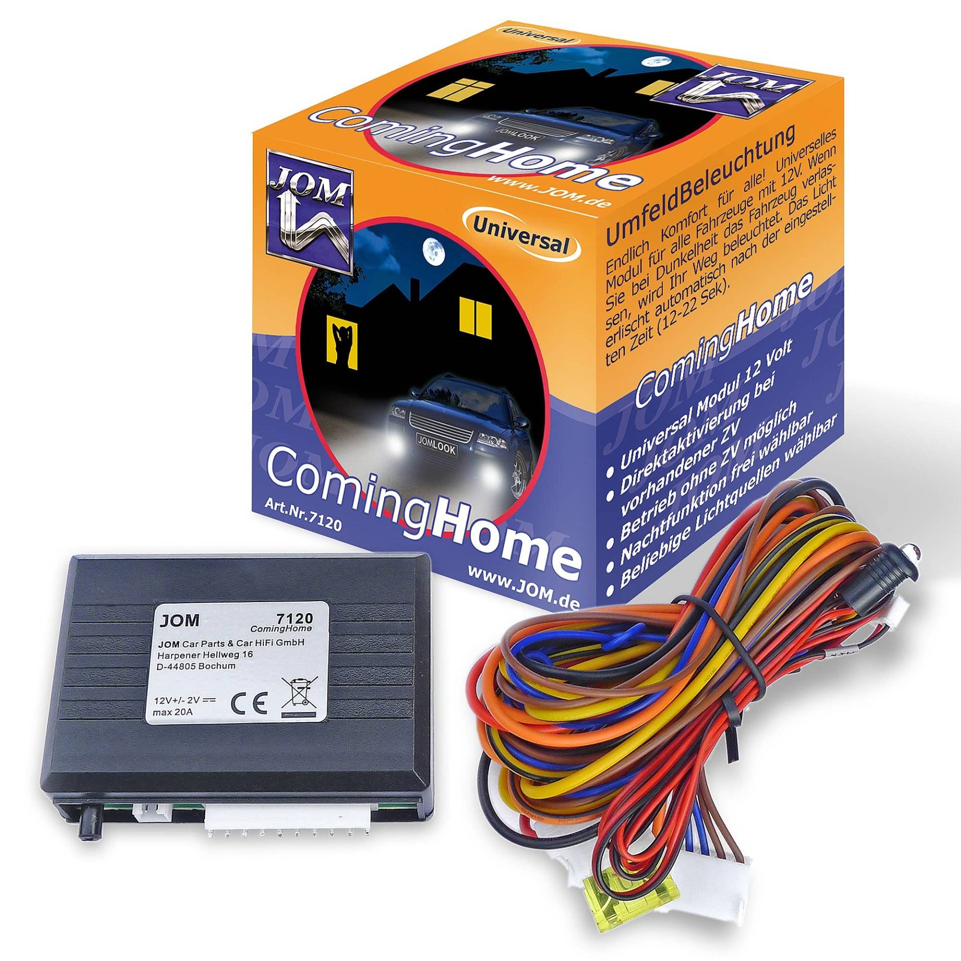 JOM Car Parts & Car Hifi GmbH 7120 Coming Home Modul universal, mit Lichtsensor, einstellbar von 12-22 Sek. JOM Car Parts & Car Hifi GmbH 7120 Coming Home Modul universal, mit Lichtsensor, einstellbar von 12-22 Sek. von JOM Car Parts & Car Hifi GmbH