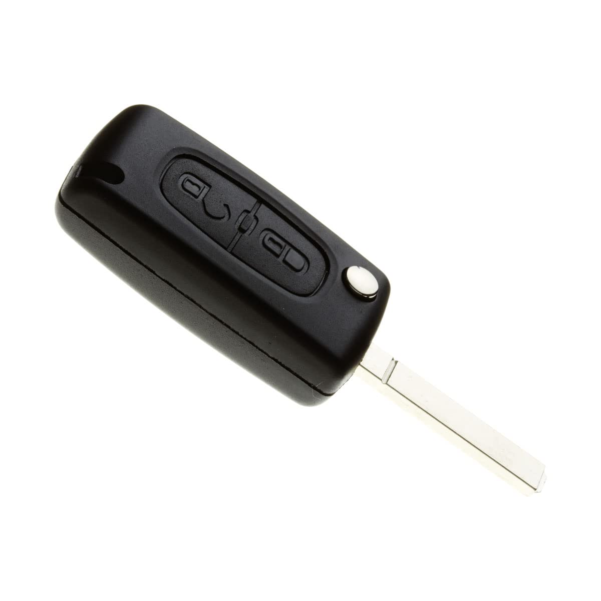 JONGO - Autoschlüssel-Gehäuse mit Schlüsselblatt kompatibel mit Citroën C2, C3, C4 | CE0536 | Plip Fernbedienung Funkschlüssel Nutzfahrzeug 2-Tasten Transponderschlüssel von JONGO