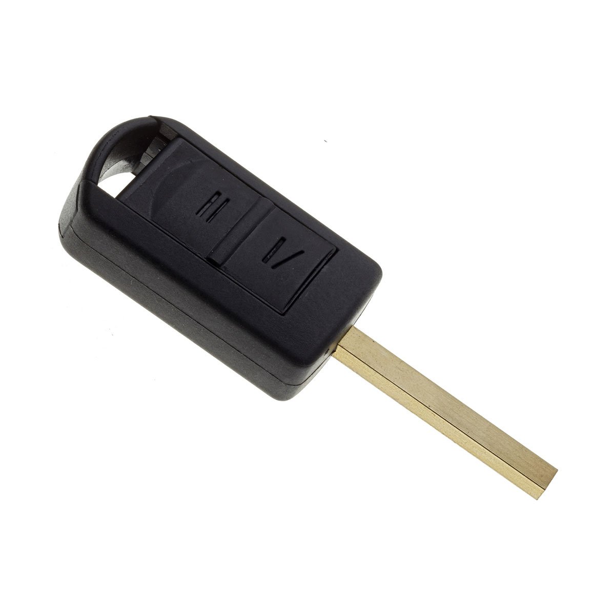 JONGO - Autoschlüssel-Gehäuse mit Schlüsselblatt kompatibel mit Opel Combo (2002-09), Corsa (2002-06), Meriva (2002-06) und Tigra (2004-06) | Plip Fernbedienung Funkschlüssel Nutzfahrzeug 2-Tasten Transponderschlüssel von JONGO