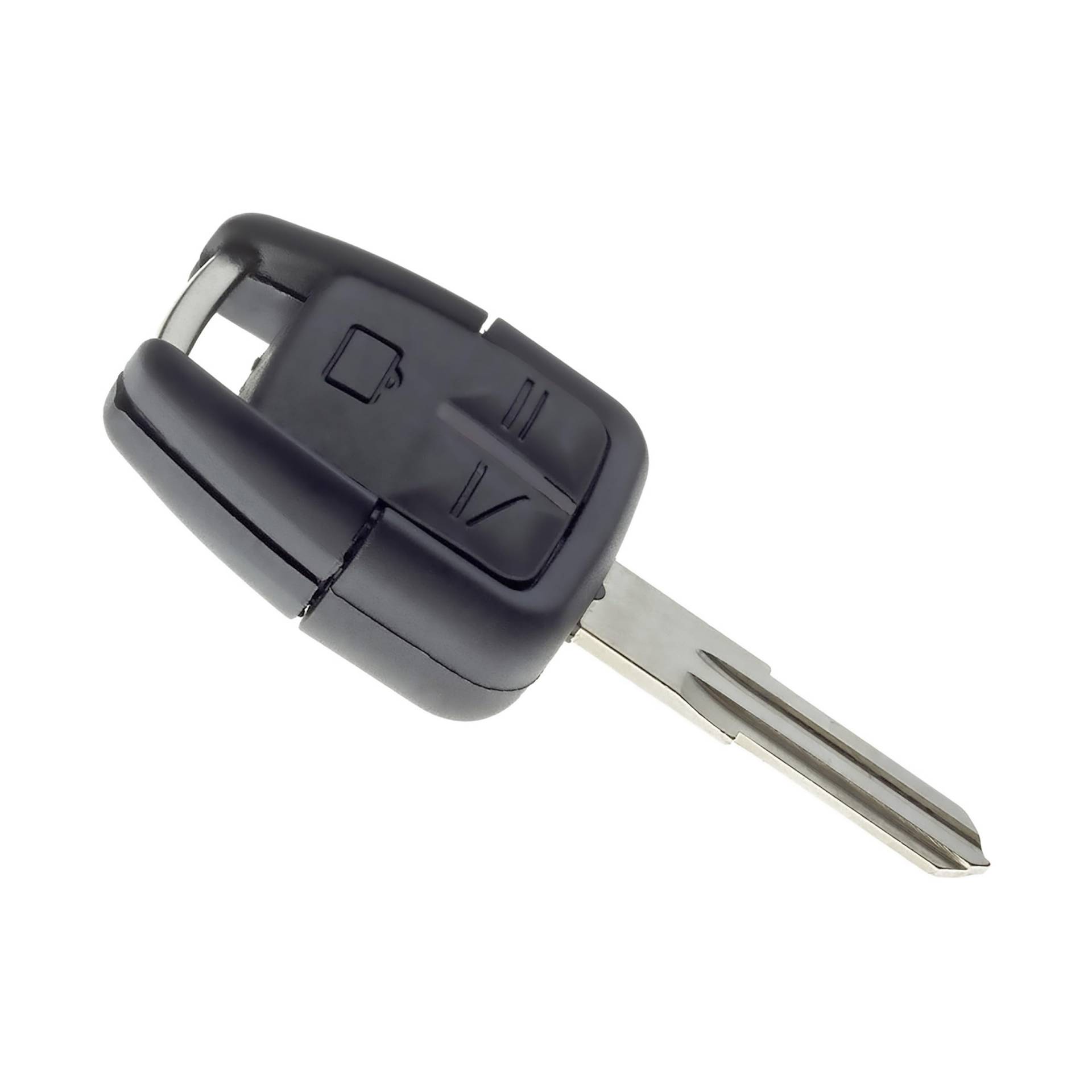 JONGO - Autoschlüssel-Gehäuse mit Schlüsselblatt kompatibel mit Opel Vectra B, Omega B | Plip Fernbedienung Funkschlüssel Nutzfahrzeug 3-Tasten Transponderschlüssel von JONGO