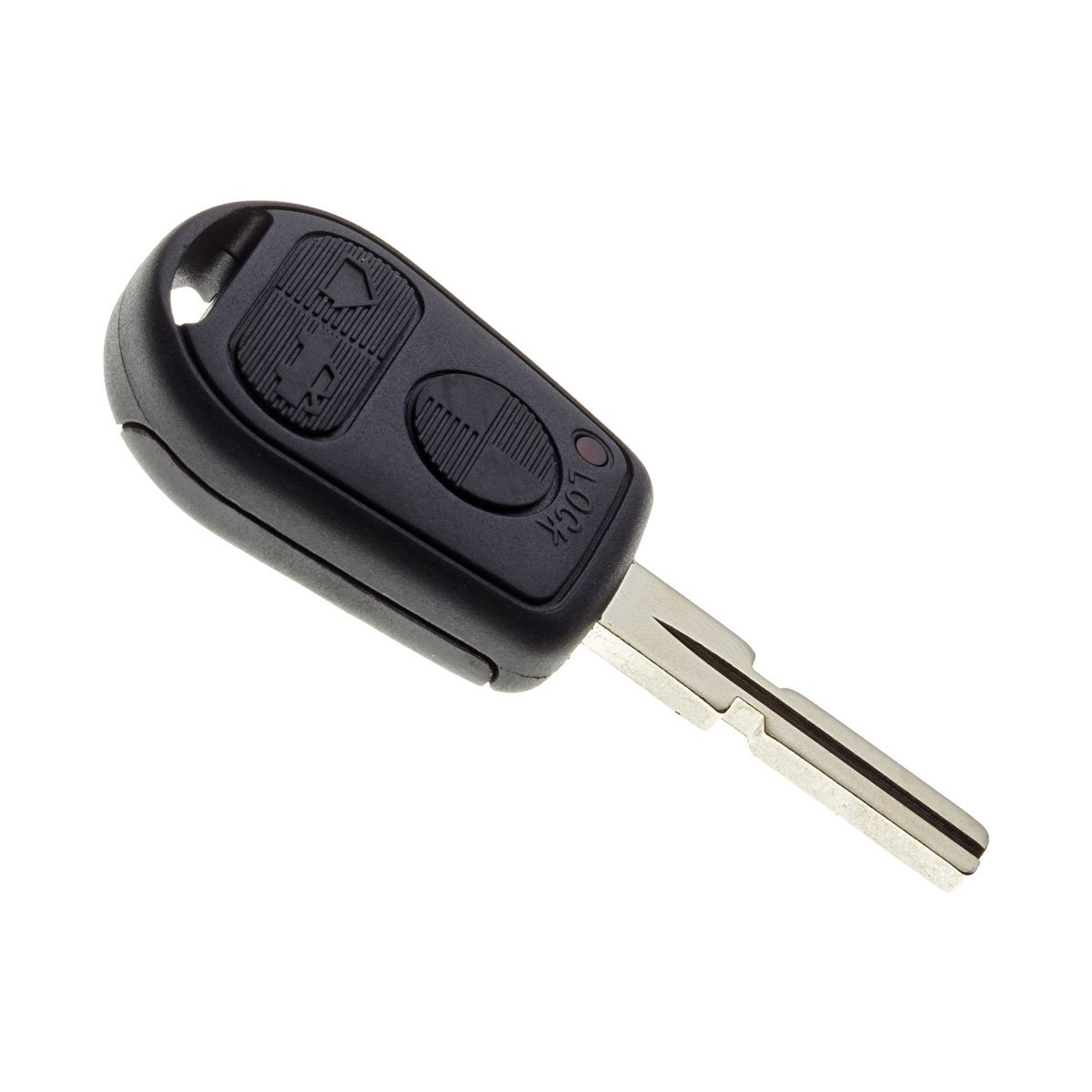 JONGO - Notfall-Schlüsselhülle mit Schlüsselblatt kompatibel mit BMW Serie 3 (E36, E46), Serie 5 (E39), Serie 7 (E38) & Z3 | Plip Fernbedienung Funkschlüssel Nutzfahrzeug 3-Tasten Transponderschlüssel von JONGO