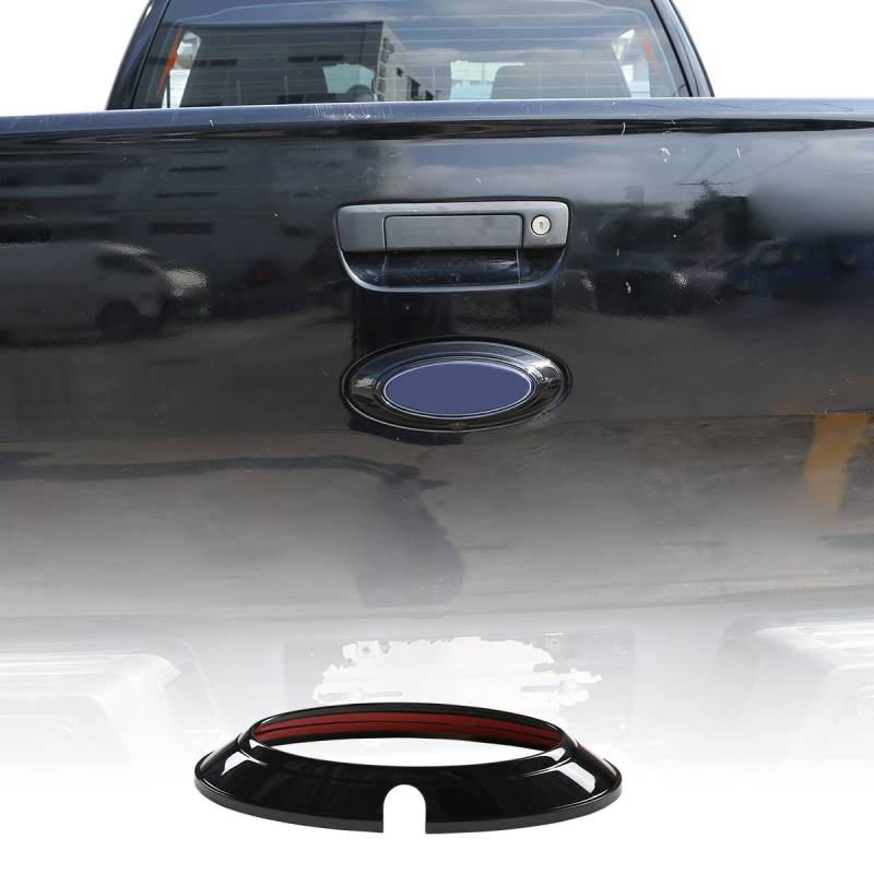 ABS Heckklappe Emblem für Ford Wildtrak T6 T7 T8 2015-2022 Auto Heckklappe Logo Abdeckung Dekorative Aufkleber Autozubehör (Piano Schwarz) von JONKOKO