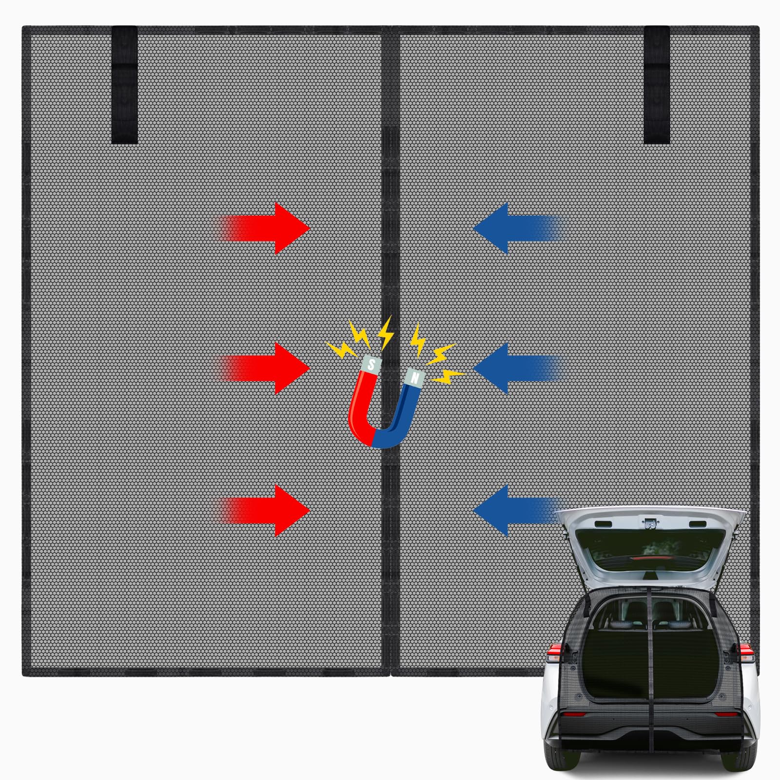 JONRRYIN Flügeltür Kofferraumabdeckung Sonnenschutz Magnetisch, Heckklappe Auto, 180 * 150cm, Sonnenschutz Vorhänge Moskitonetz für Dach Caravan Wohnmobil Wohnwagen Camping Zubehör JONRRYIN Flügeltür Kofferraumabdeckung Sonnenschutz Magnetisch, Heckklappe Auto, 180 * 150cm, Sonnenschutz Vorhänge Moskitonetz für Dach Caravan Wohnmobil Wohnwagen Camping Zubehör von JONRRYIN