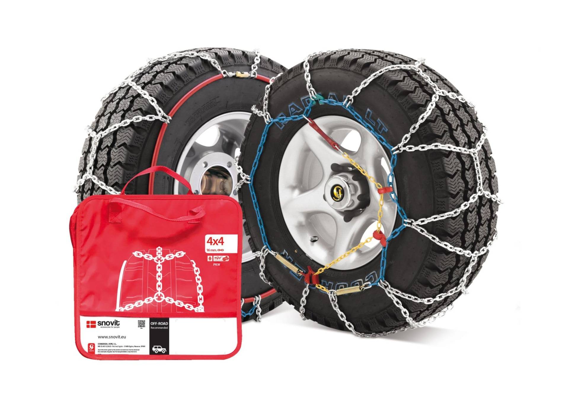 J-4X4 – Kit 2 Schneeketten für 4x4 und SUV Größe 360, für Reifen: 185/75_R14; 185/80_R14; 185/_R14; 195/70_R14; 195/75_R14; 205/70_R14; 195/195/195/70_R14; /60_R 16 J-4X4 – Kit 2 Schneeketten für 4x4 und SUV Größe 360, für Reifen: 185/75_R14; 185/80_R14; 185/_R14; 195/70_R14; 195/75_R14; 205/70_R14; 195/195/195/70_R14; /60_R 16 von SNOVIT