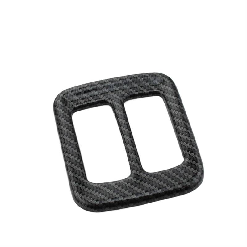 JOVERI ABS-Chrom-Heckklimaanlagen-Entlüftungsverkleidung, Armlehnen-Luftauslass-Abdeckungsaufkleber, for Jeep, for Compass 2017 2018 Zubehör Auto-Lüftungsgitter(Carbon Fiber) von JOVERI