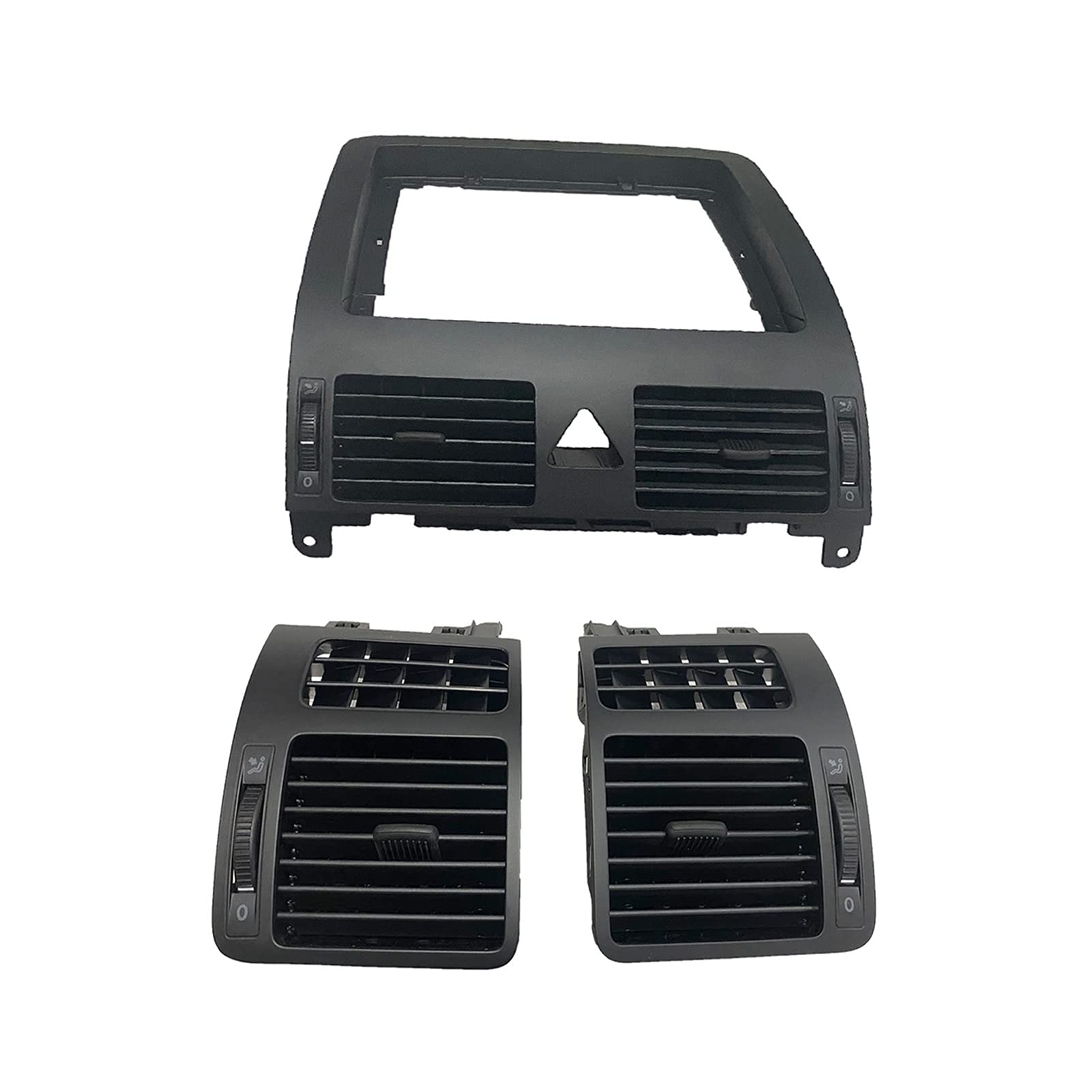 JOVERI AC-Auslass-Entlüftungsöffnung am vorderen Armaturenbrett, for VW, for Touran 1T 2003 2005-2008 2012 2015 1T0819703A 1T0819704A 1T1819728C Auto-Lüftungsauslass(1 set-3PCS) von JOVERI