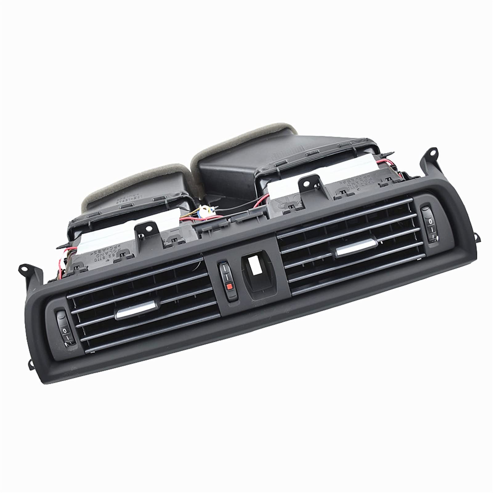 JOVERI Armaturenbrett, zentrale Klimaanlage, AC-Entlüftungsgitter, komplette Baugruppe, for, 5er-Reihe F10 F11 F18 64229209136 Auto-Lüftungsauslass(Plain Black Version) von JOVERI